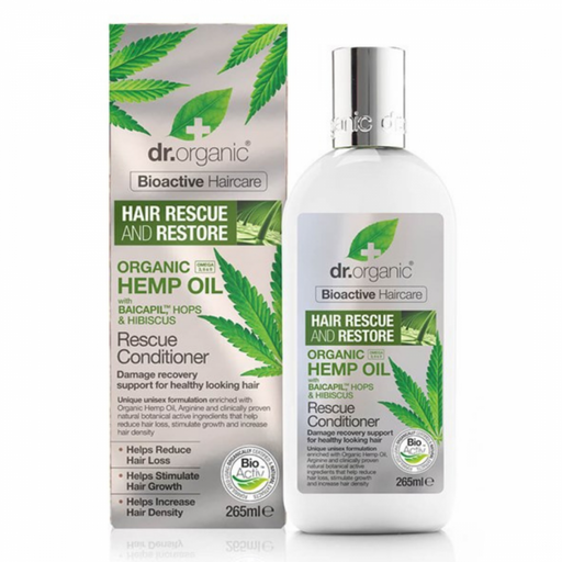 Dr.Organic Hemp Oil Rescue Conditioner 265ml - The Health Shop