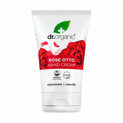 Dr.Organic Rose Otto Hand Cream 125ml - The Health Shop