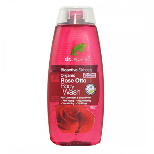 Dr.Organic Rose Otto Body Wash 250ml - The Health Shop