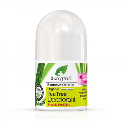 Dr.Organic Tea Tree Deodorant 50ml - The Health Shop