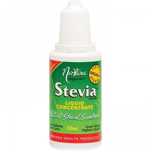 Nirvana Organics Stevia Extract, Liquid Concentrate 30ml - The Health Shop