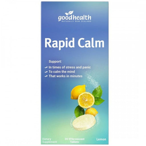 Goodhealth Rapid Calm 30 Effervescent Tablets, Lemon - The Health Shop