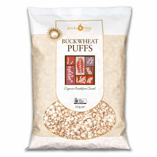 Good Morning Cereals Organic Buckwheat Puffs 125g - The Health Shop