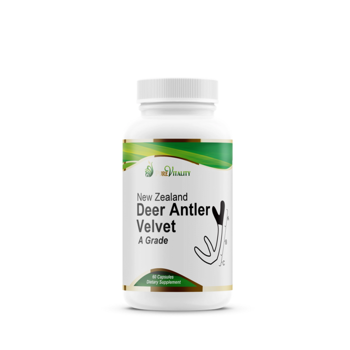 Pure Vitality New Zealand Deer Antler Velvet 60caps