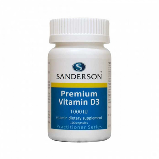 Sanderson Premium Vitamin D3 1000IU 100caps - The Health Shop