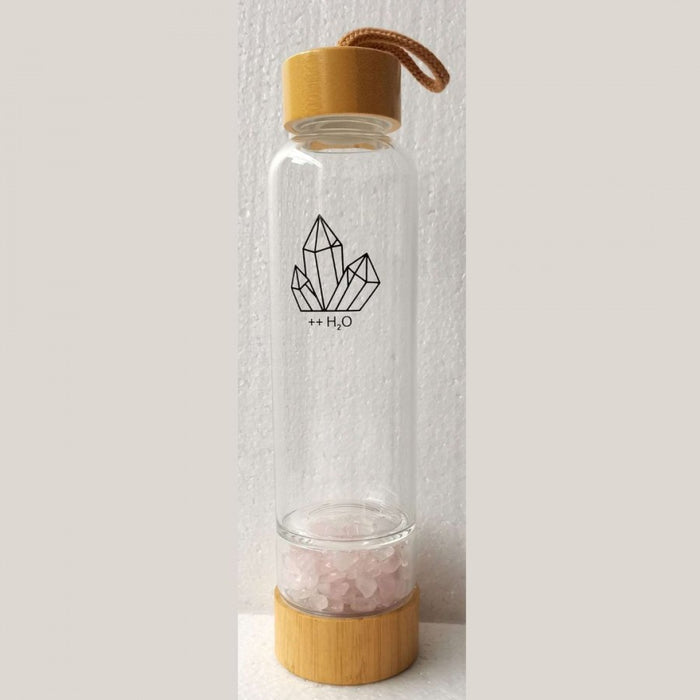 Stone Market Crystal Water Bottle with Crystals