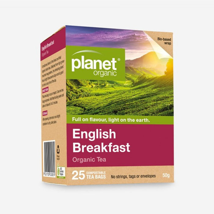 Planet Organic English Breakfast Tea 25 bags - The Health Shop