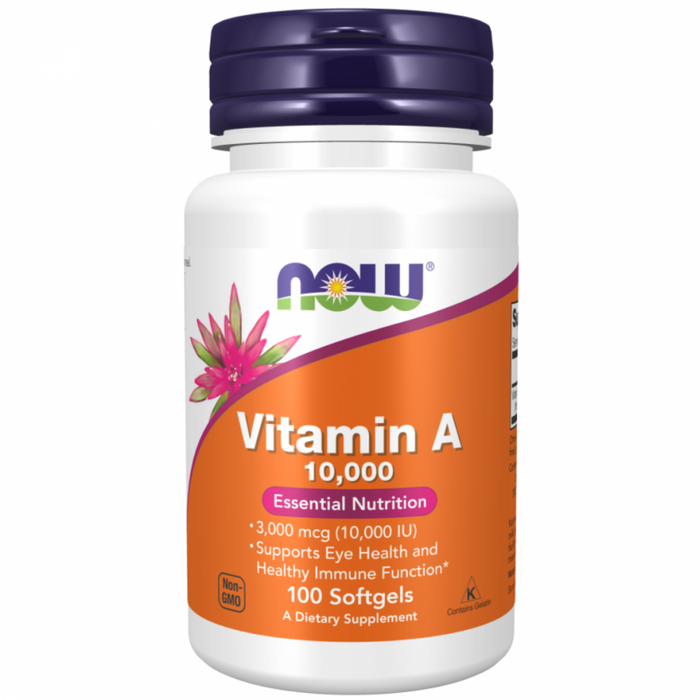 NOW Vitamin A 10,000IU 100 softgels