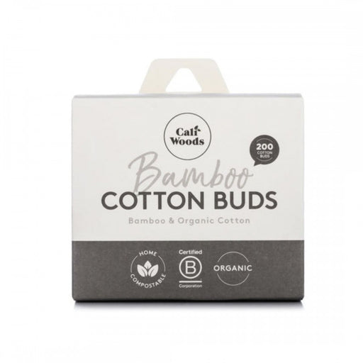 CaliWoods Bamboo Organic Cotton Buds 200
