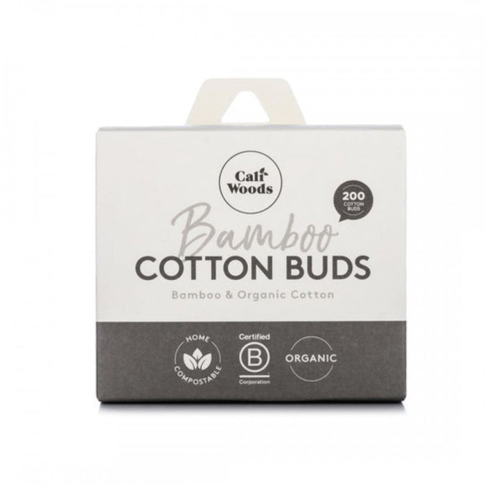 CaliWoods Bamboo Organic Cotton Buds 200