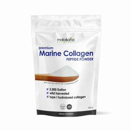 Matakana Superfoods Marine Collagen Peptide Powder 200g - The Health Shop