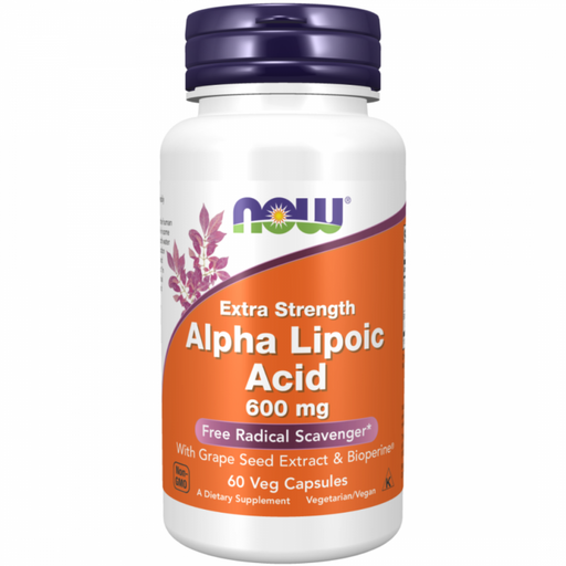 NOW Alpha Lipoic Acid 600mg 60vcaps - The Health Shop