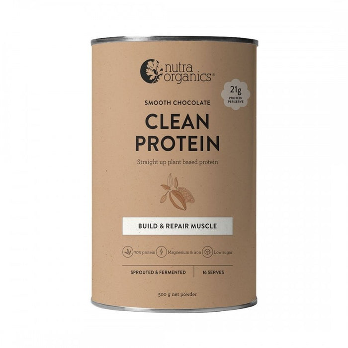 Nutra Organics Clean Protein, Smooth Chocolate 500g