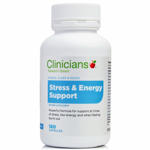 Clinicians Stress & Energy Support 180caps - The Health Shop