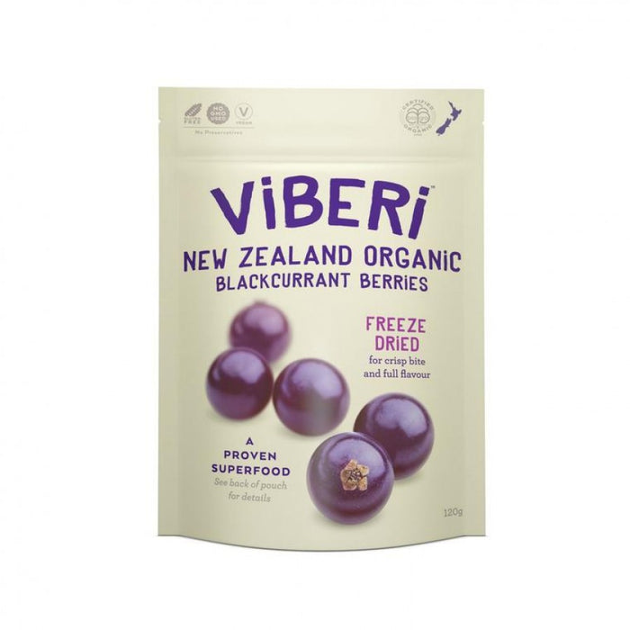 ViBERi Organic Freeze Dried Blackcurrants 120g