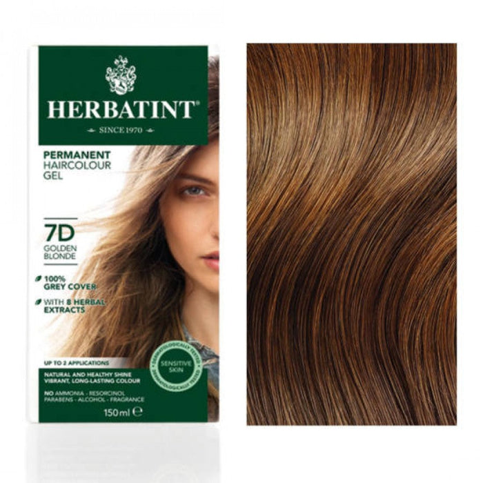 Herbatint Permanent Hair Colour Gel - D Tones: 7D Golden Blonde