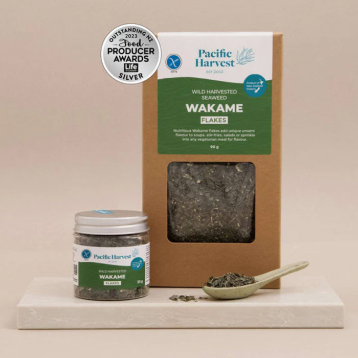 Pacific Harvest Wakame Flakes, Wild Harvested Seaweed 30g