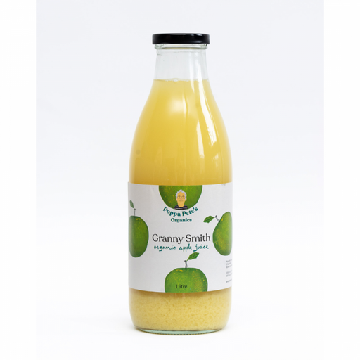 Poppa Pete's Granny Smith Organic Apple Juice 1L - The Health Shop