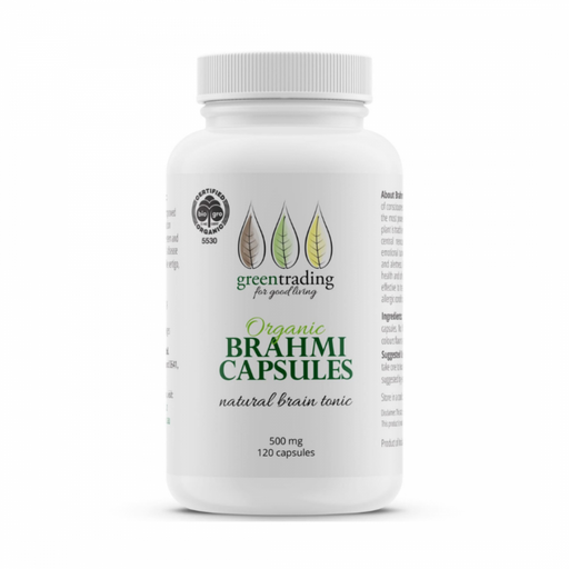 Green Trading Organic Brahmi 120 capsules - The Health Shop