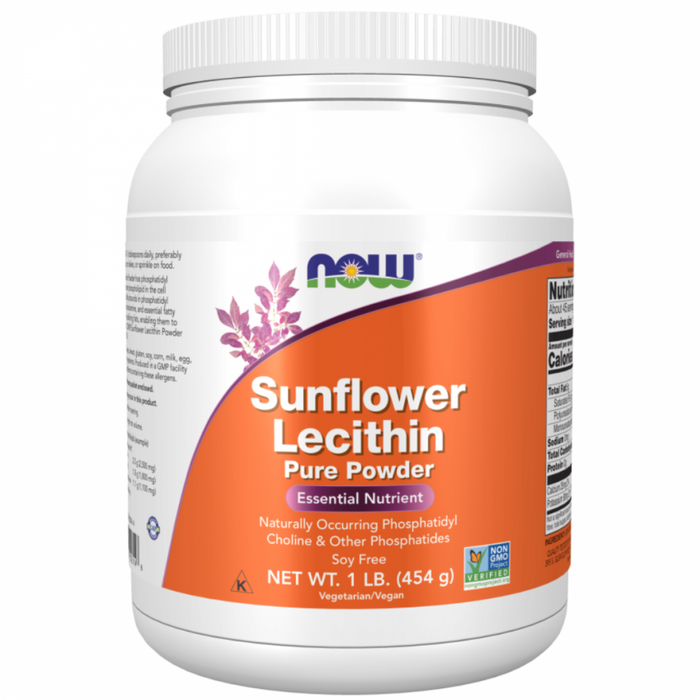 NOW Sunflower Lecithin Pure Powder 454g