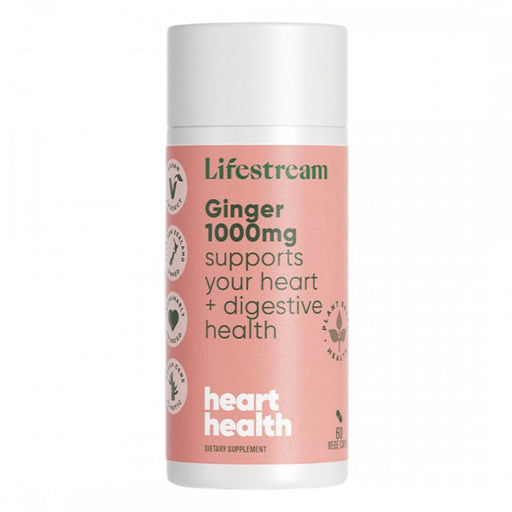 Lifestream Ginger 1000mg 60 vege caps