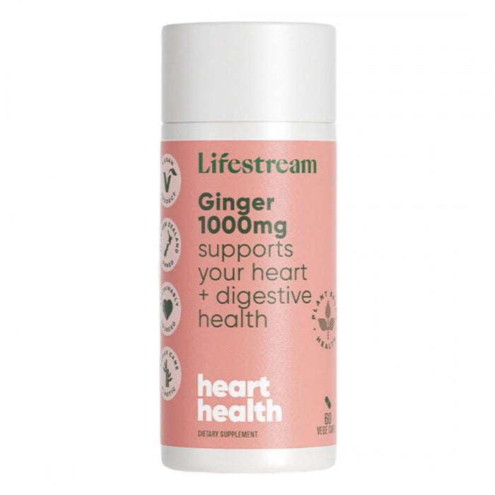 Lifestream Ginger 1000mg 60 vege caps