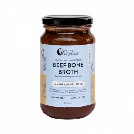 Nutra Organics Beef Bone Broth Concentrate, Natural Beef 390g - The Health Shop