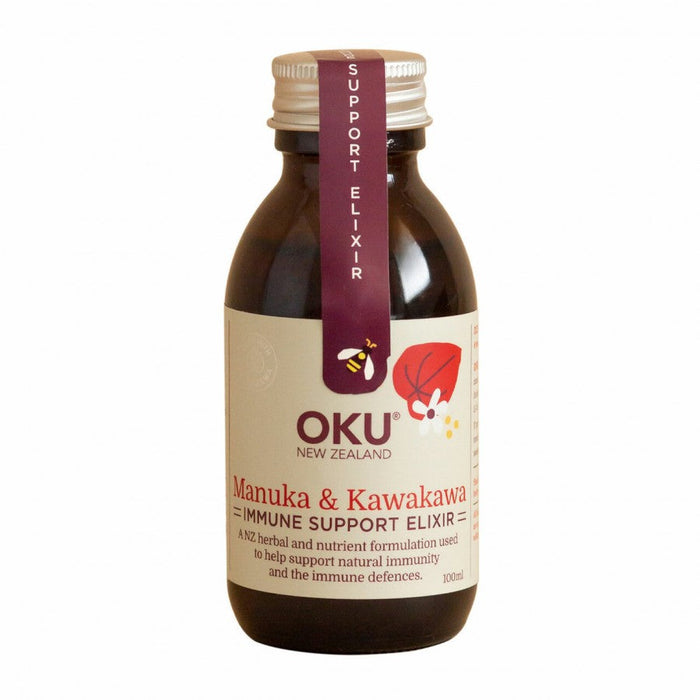 OKU Immune Support Elixir - Mānuka and Kawakawa 100ml