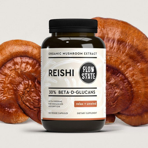 FLOW STATE Reishi 120 veggie caps - The Health Shop