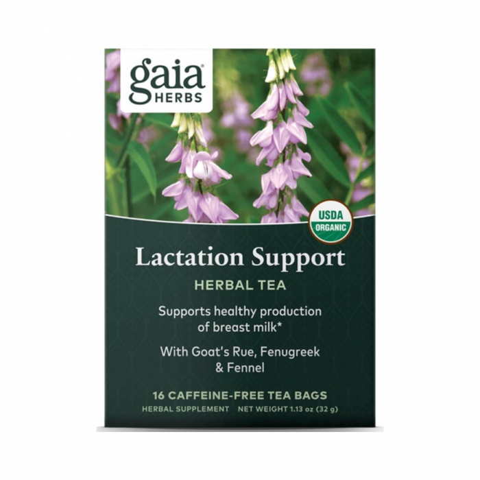 Gaia Herbs Lactation Support Herbal Tea 16 tea bags - The Health Shop