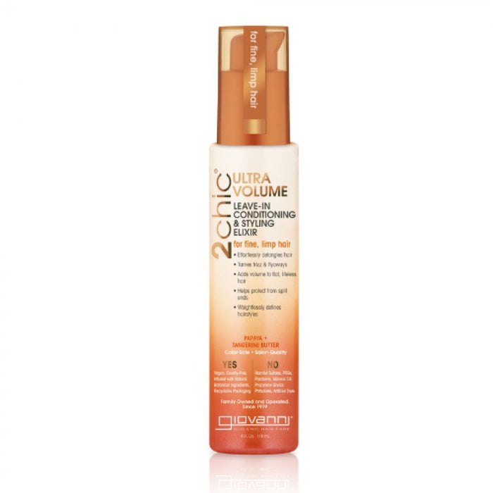 Giovanni 2chic® Ultra-Volume Leave-In Conditioning & Styling Elixir 118ml - The Health Shop