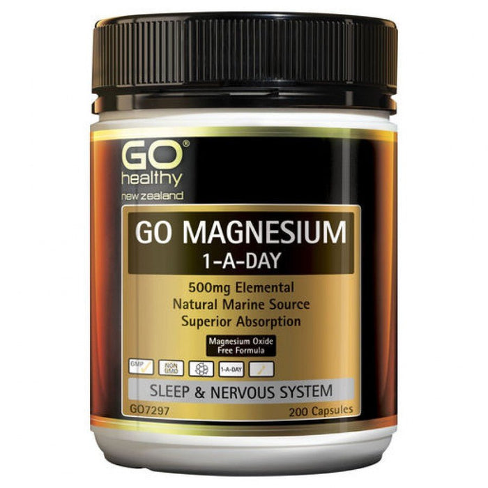 GO Healthy Magnesium 1-A-Day 200caps - The Health Shop