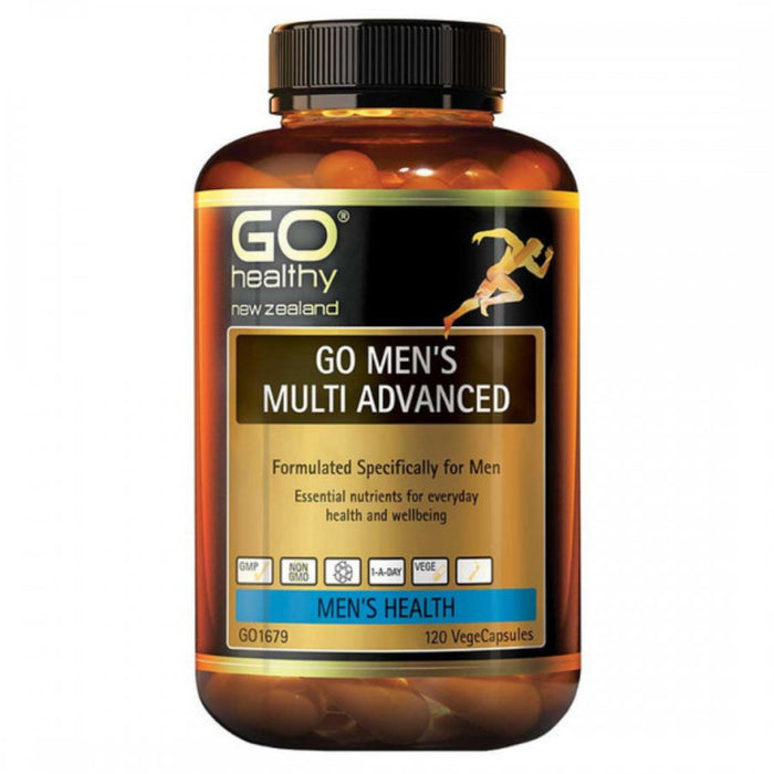 GO Healthy Men's Multi Advanced 120vcaps - The Health Shop