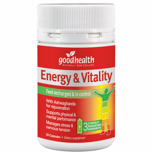 Goodhealth Energy & Vitality Support 30caps - The Health Shop