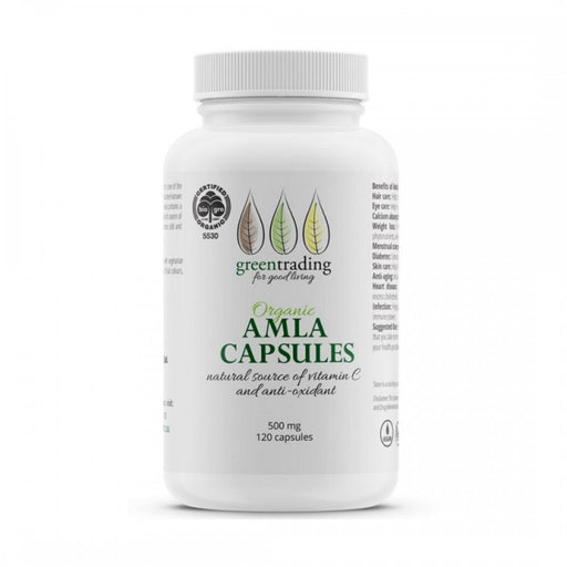 Green Trading Organic Amla 120 capsules - The Health Shop