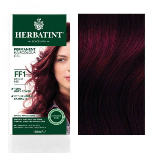 Herbatint Permanent Hair Colour Gel - Flash Fashion: FF1 Henna Red - The Health Shop