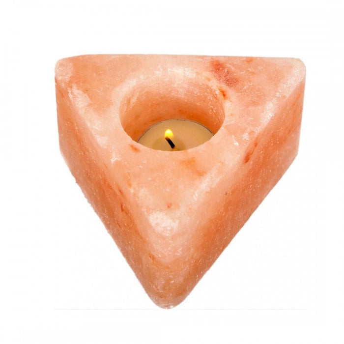 Himalayan Salt Crystal Tea Light Holder, shaped - The Health Shop