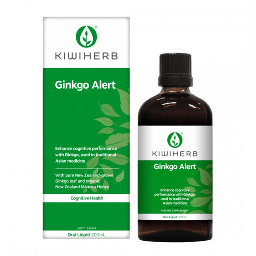 Kiwiherb Ginkgo Alert 200ml - The Health Shop