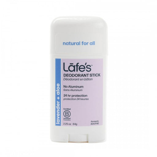 Lafe's Deodorant Stick, lavender + aloe - The Health Shop