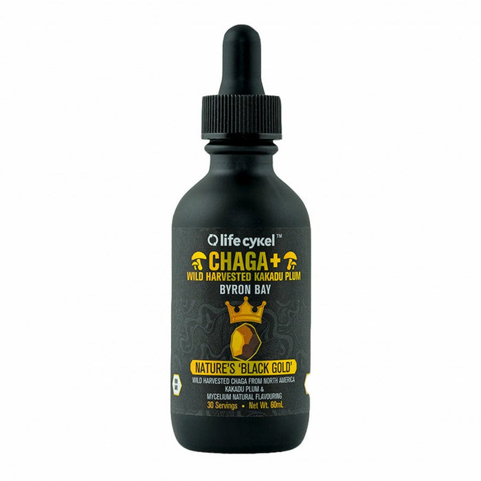 Life Cykel Chaga Mushroom Liquid Extract 60ml - The Health Shop