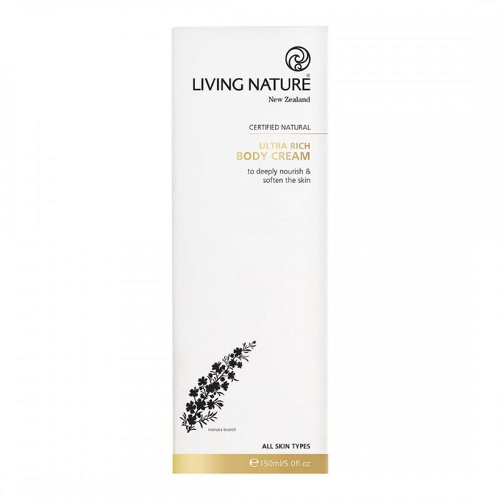 Living Nature Ultra Rich Body Cream 150ml - The Health Shop