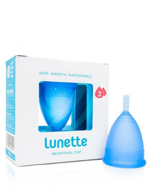 Lunette Menstrual Cup Model #2 - Blue - The Health Shop