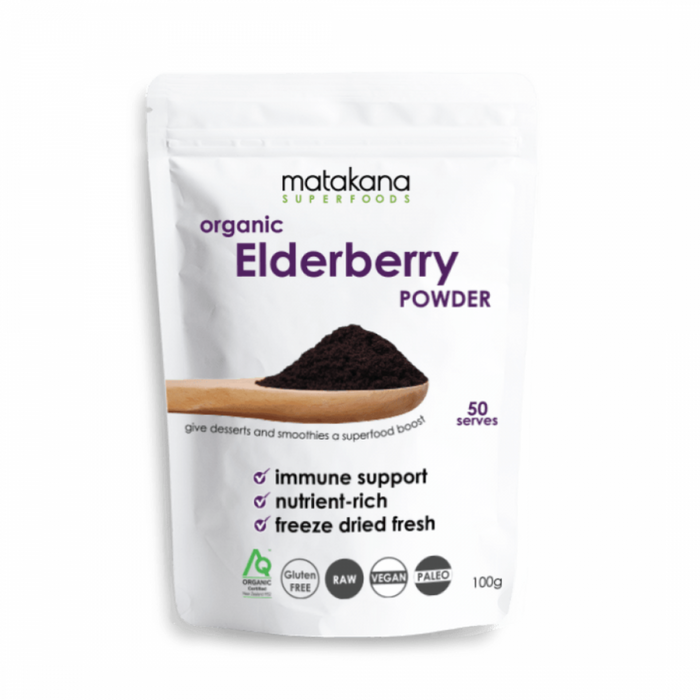 Matakana Superfoods Organic Elderberry Powder 100g - The Health Shop