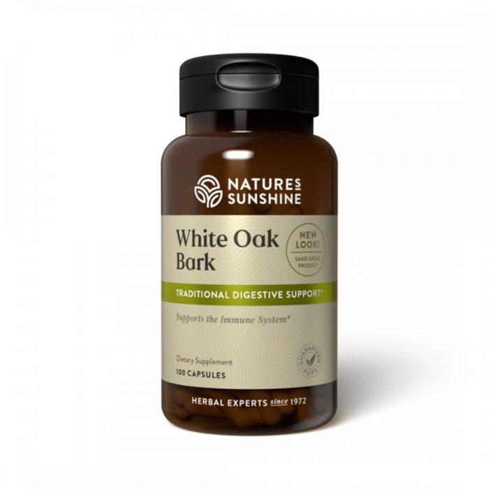 Nature's Sunshine White Oak Bark 100caps - The Health Shop