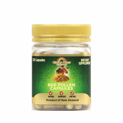 Nelson Honey Bee Pollen 500mg 125caps - The Health Shop