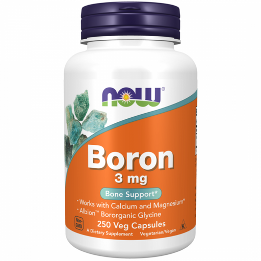 NOW Boron 3mg 250vcaps - The Health Shop