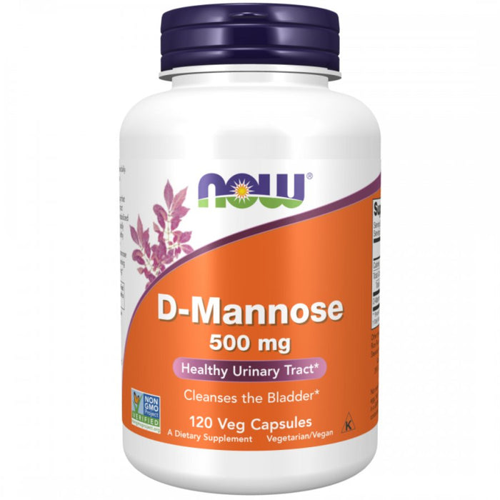 NOW D-Mannose 500mg 120vcaps - The Health Shop