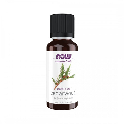 NOW Essential Oil Cedarwood 100% Pure 30ml - The Health Shop