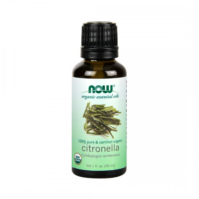 NOW Essential Oil Citronella Oil Organic & 100% Pure 30ml - The Health Shop