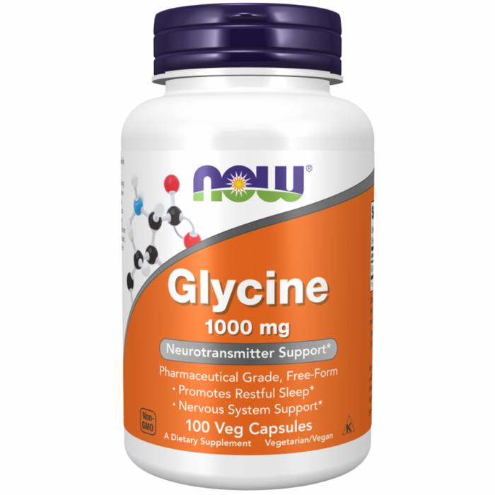 NOW Glycine 1000mg 100vcaps - The Health Shop